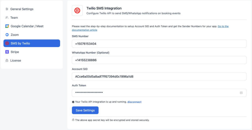 twilio integration