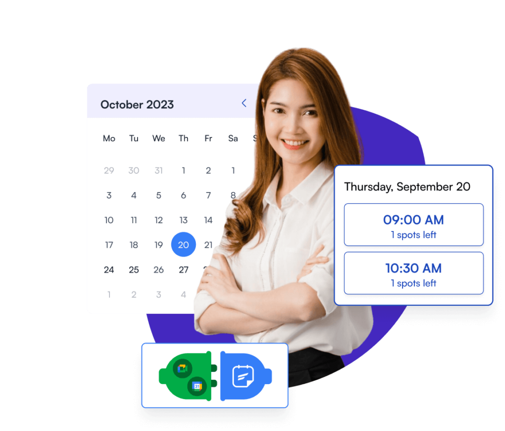 google calendar with fluentbooking