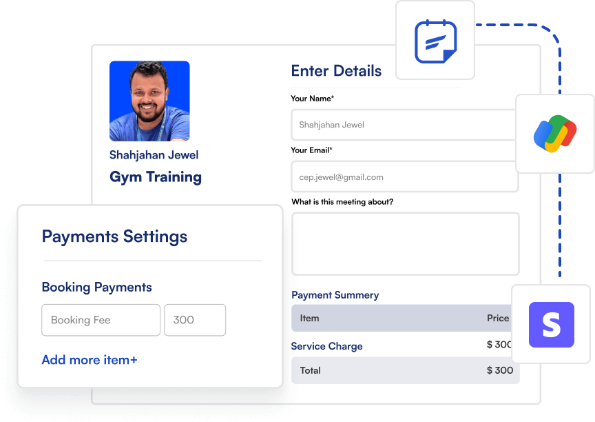 fluentbooking g-pay integration