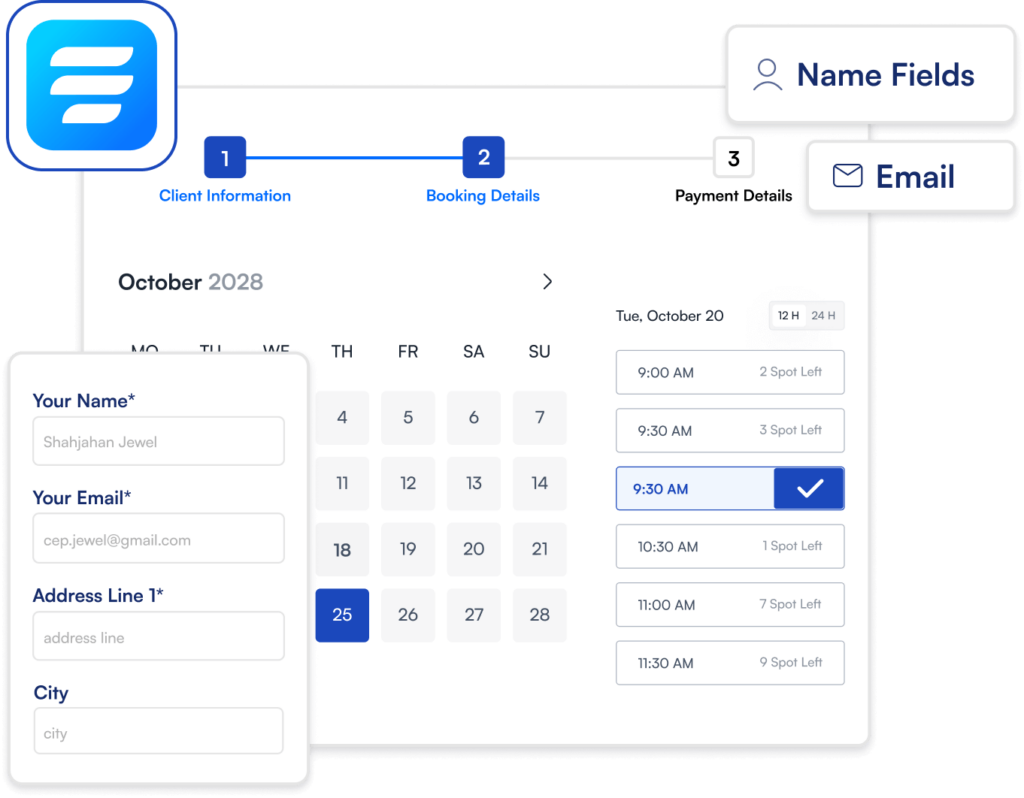 smart sales scheduling form