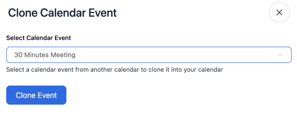 clone calendar event form any host 