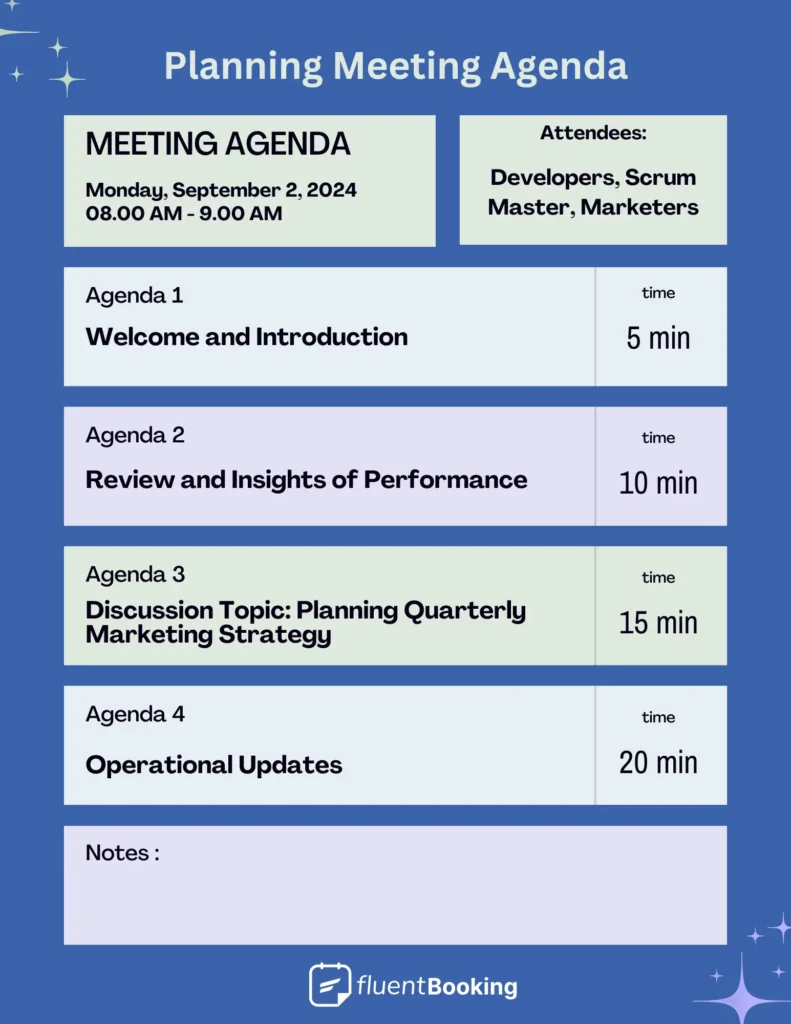 planning meeting agenda