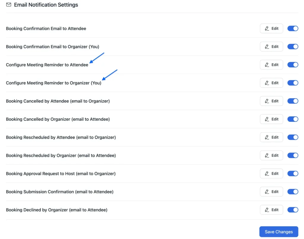 Sending Status Update Meeting Reminder through FluentBooking