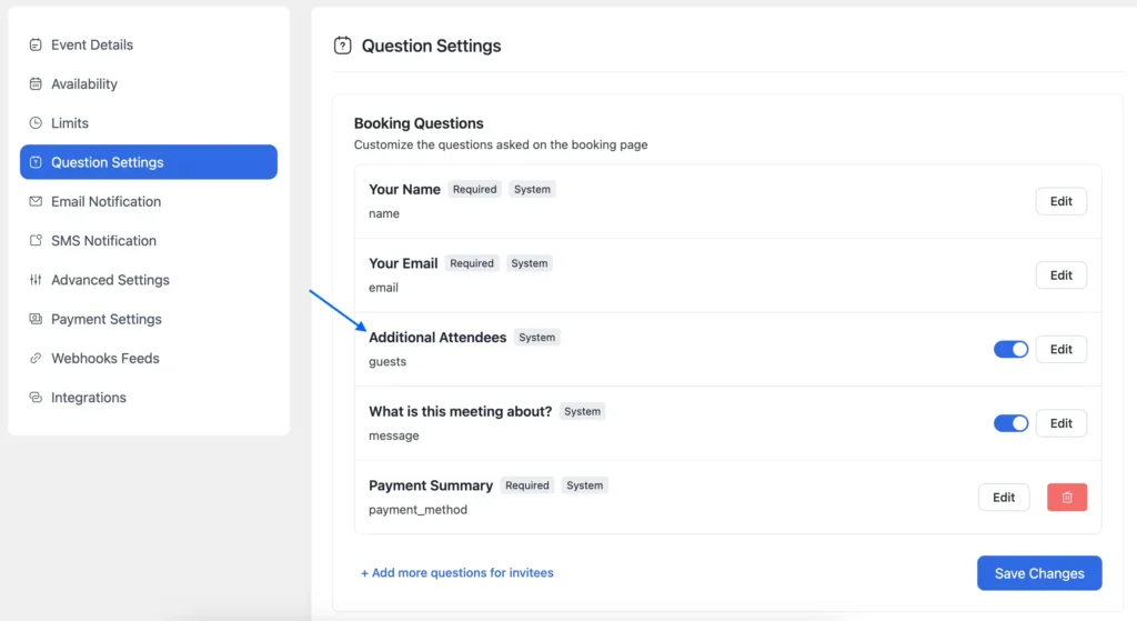 additional attendees option for group events in fluentbooking