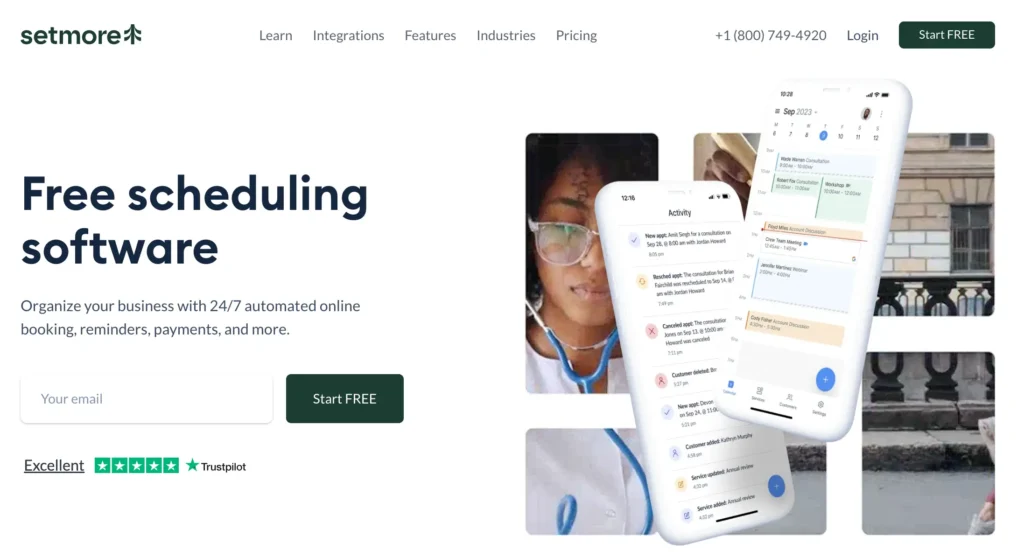 cal.com alternative - setmore