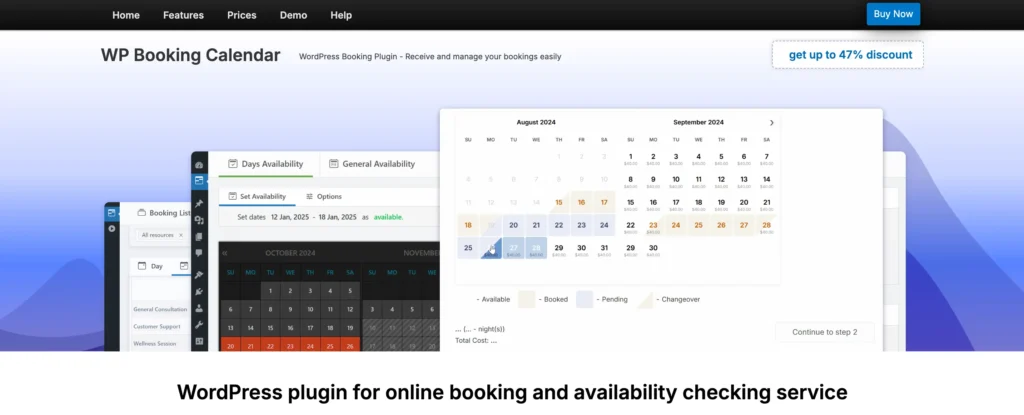 wordpress appointment booking plugin  - wp booking calendar 