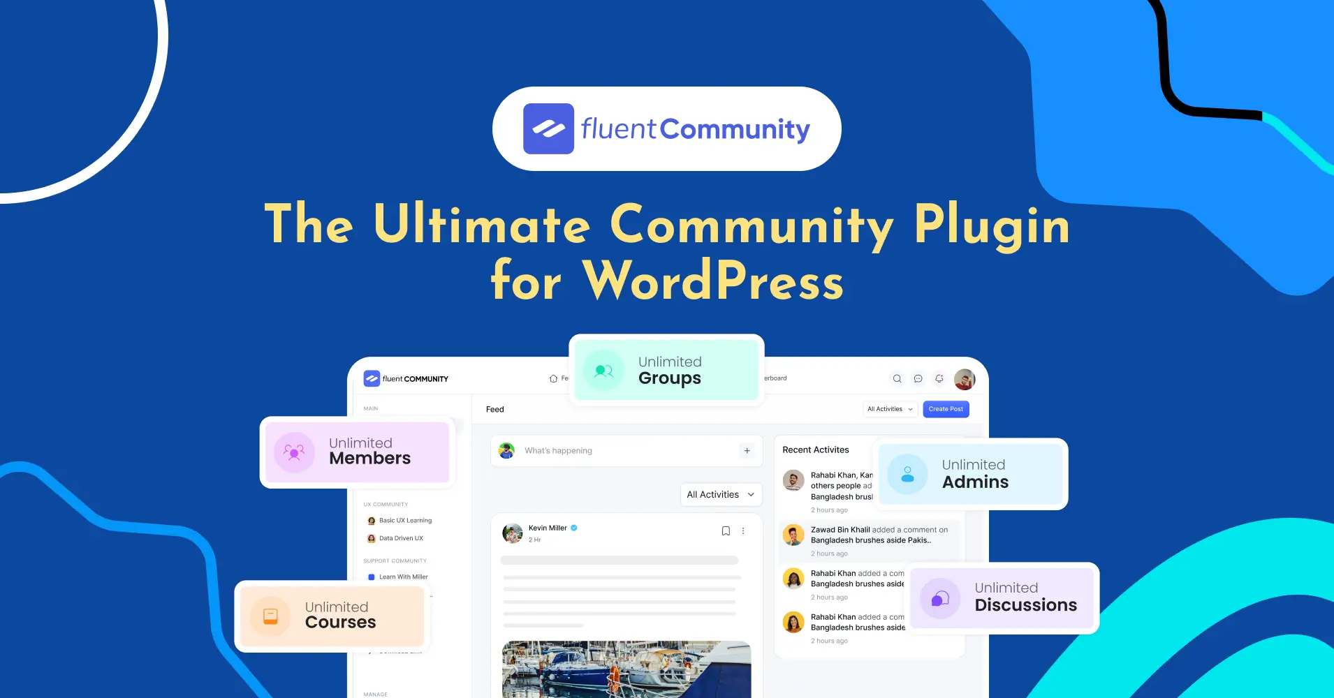 fluentcommunity - the fastest wordpress community plugin