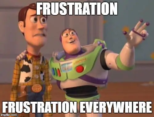 sales appointment setting frustration meme