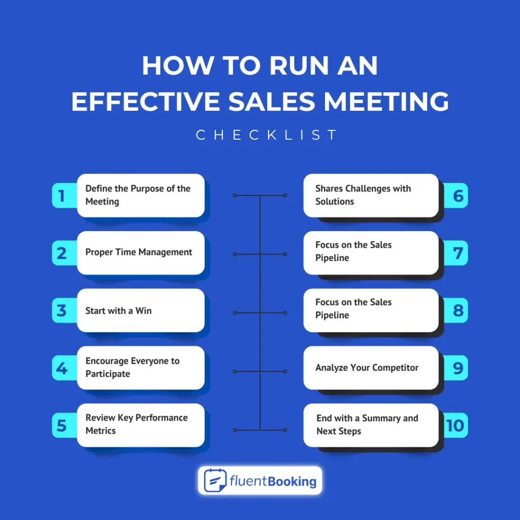 how to run an effective sales meeting