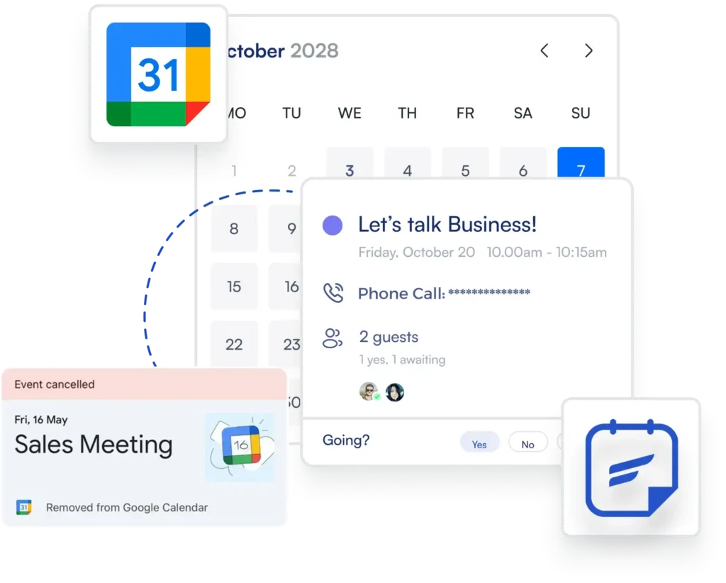 Google Calendar with Fluentbooking