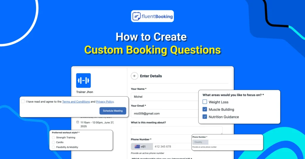 How to Create Custom Booking Questions