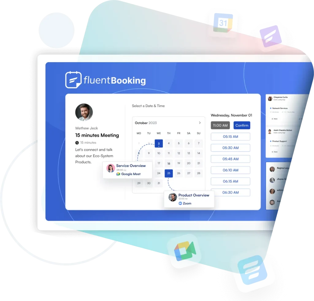 FluentBooking Dashboard