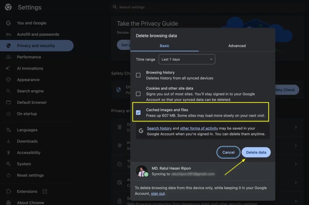 how to Clear Your Browser’s Cache