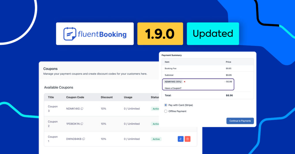 fluent booking 1.9.0