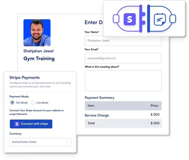 stripe payment in fluentbooking