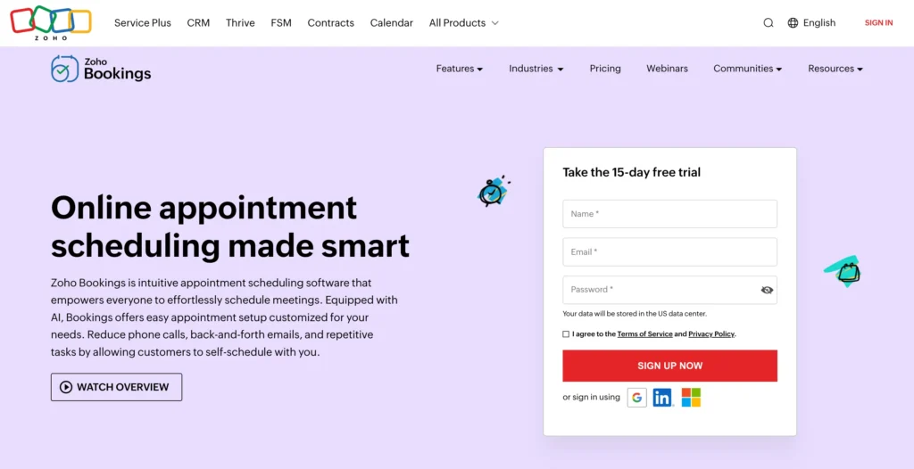 Zoho Bookings