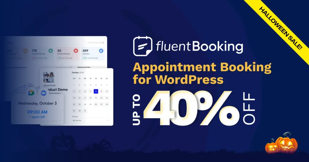 fluentbooking halloween discount