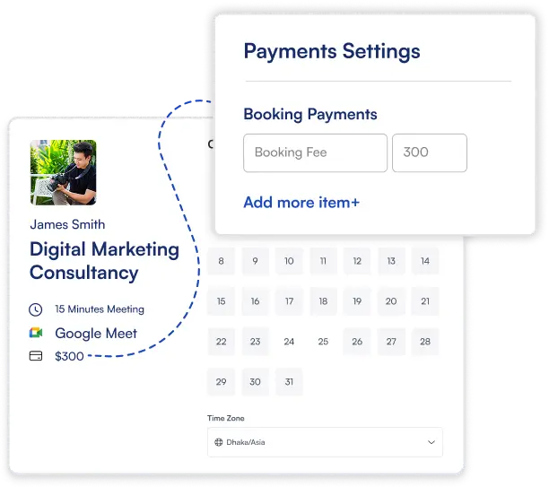 secure payment with fluentbooking