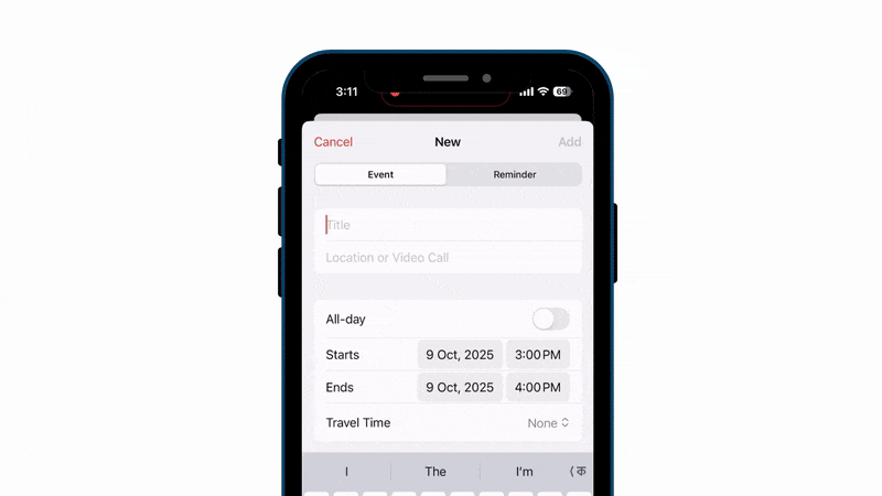 Apple calendar tips: Turn On Travel Time Alerts