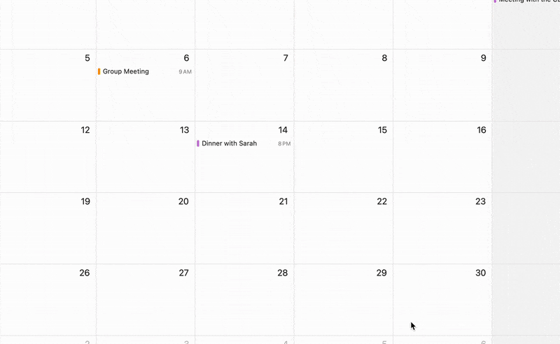 Advance Automation feature of apple calendar