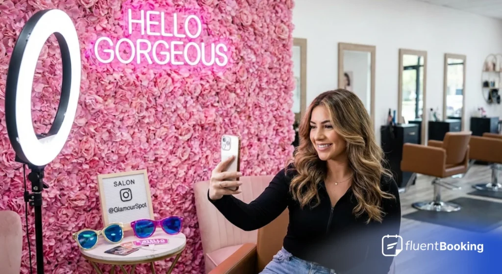 Set Up Selfie Stations In-Salon for Social Media Exposure