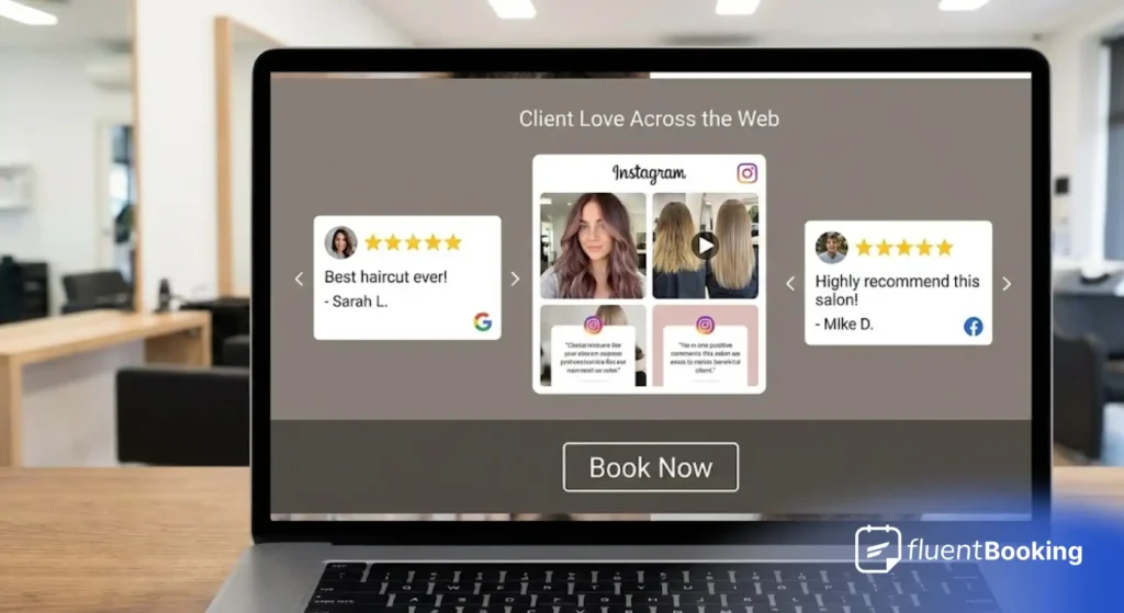 Showcase Client Reviews Across Website and Social Media