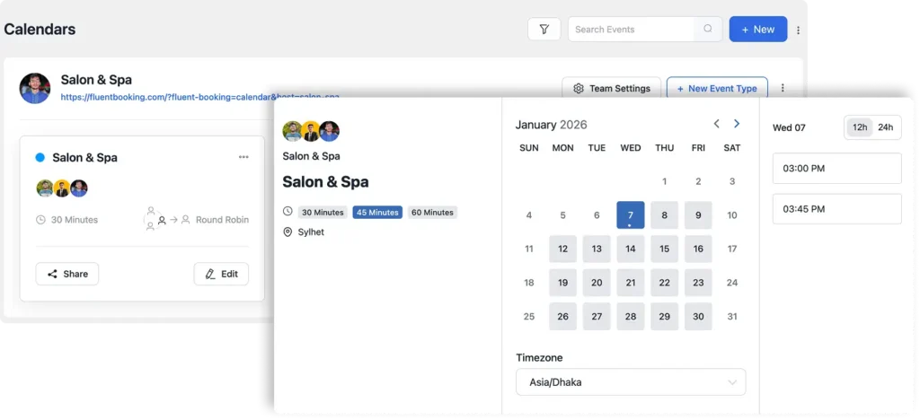 Distribute appointments evenly