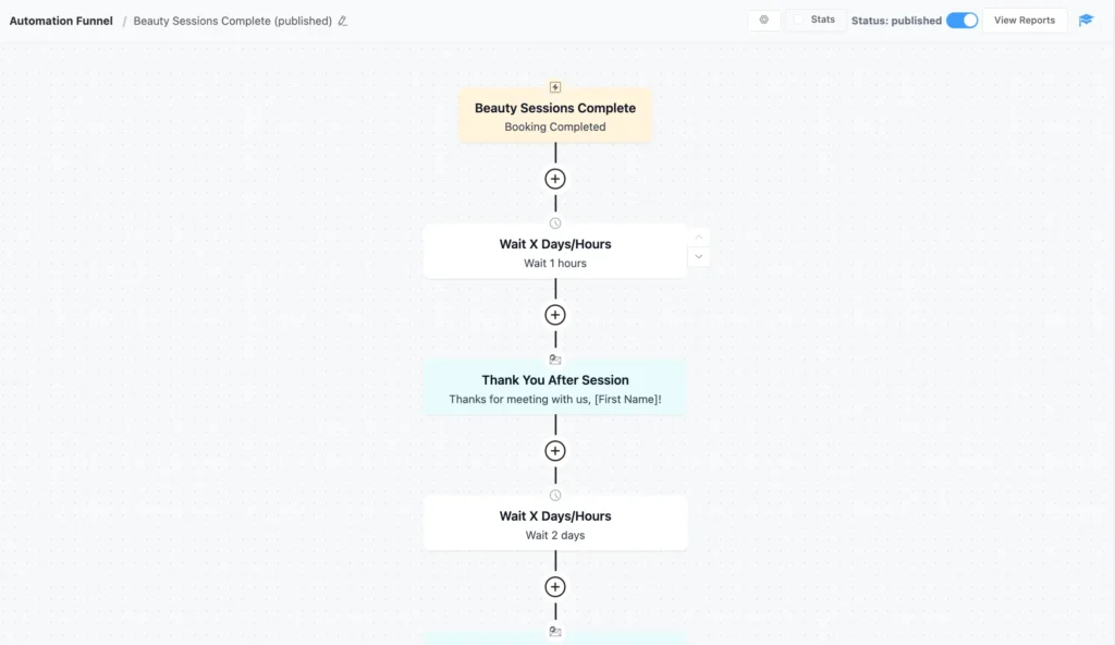 Send follow-ups after appointments