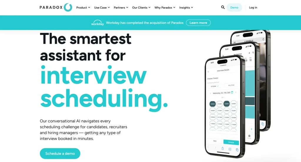 Paradox – Conversational AI for High-Volume Hiring