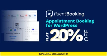fluentbooking flat 20% discount