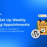 Therapists Weekly Recurring Appointments WordPress