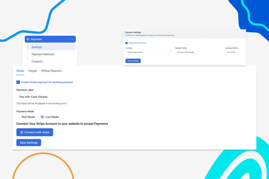 enable payment module in fluentbooking 