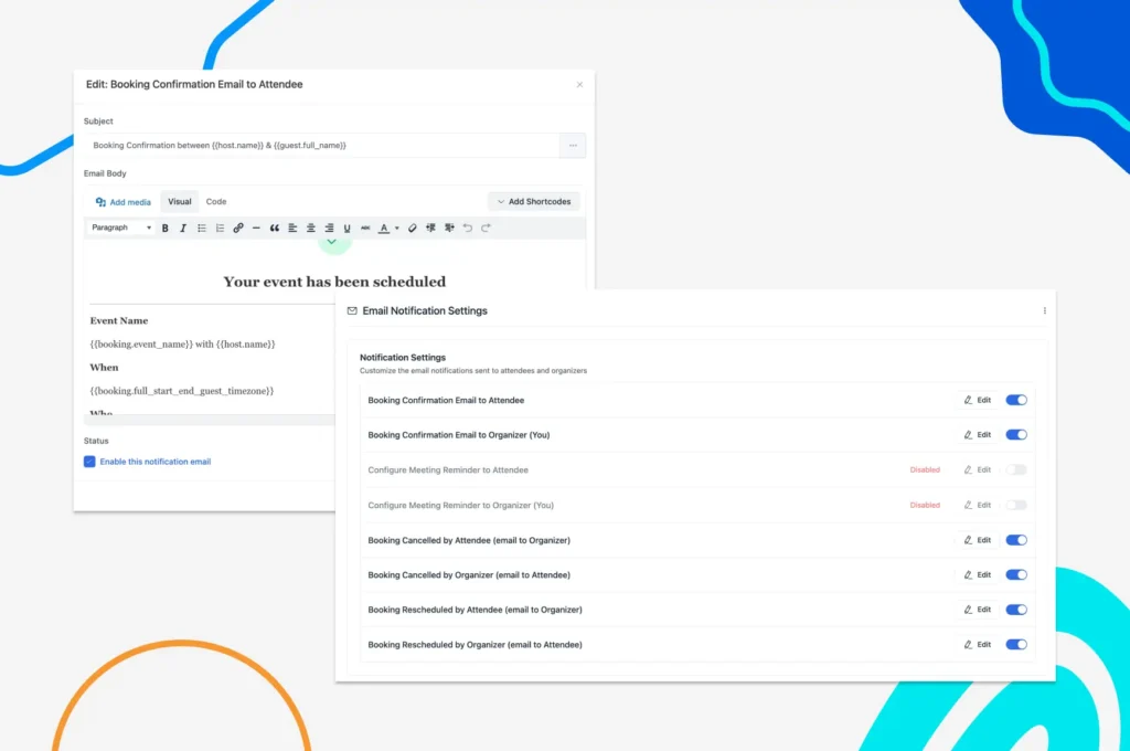 set up automated email notifications 