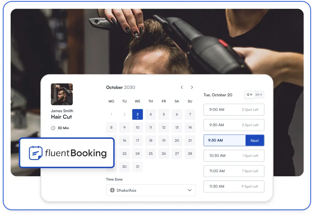 Let clients book anytime, anywhere