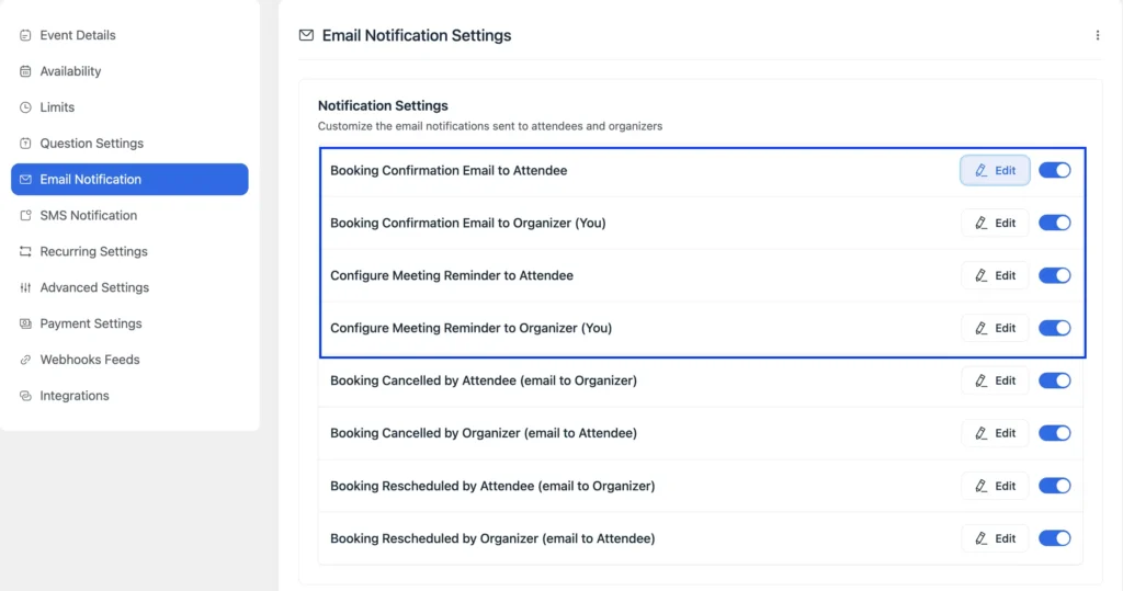 automated email notification