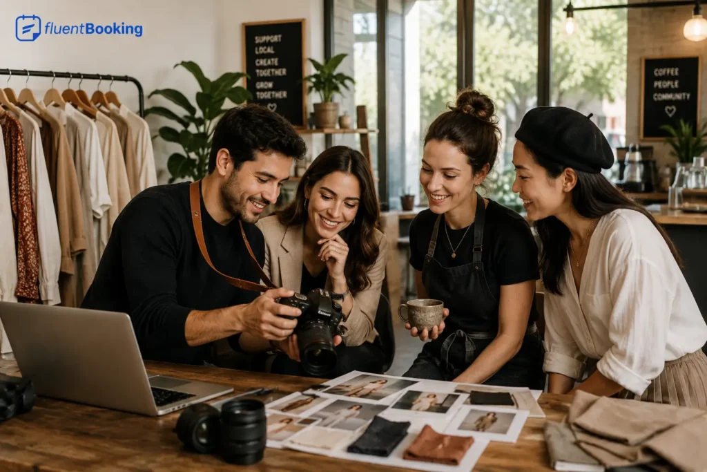 collaborate with local businesses and creators