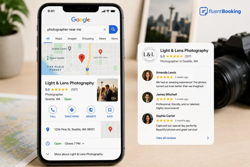create a business profile for your photography business 