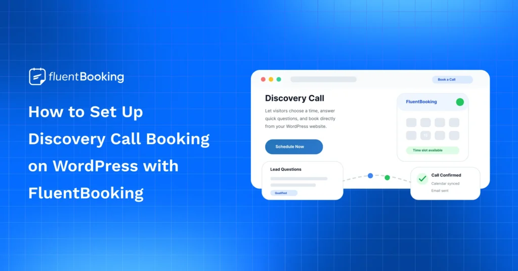 discovery call booking on wordpress