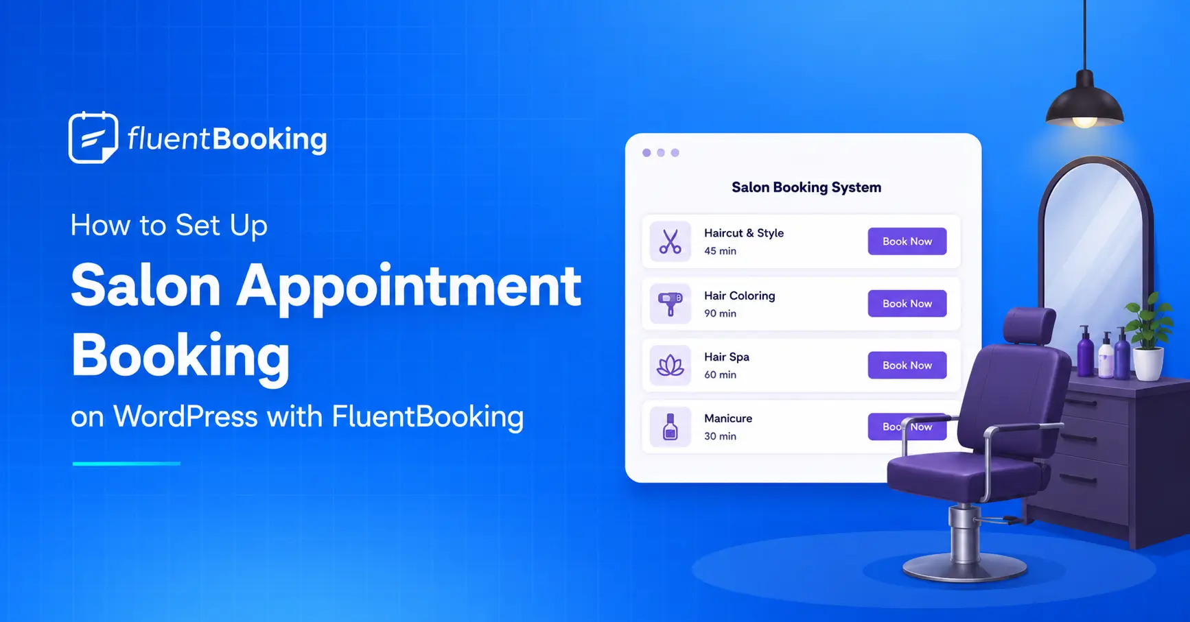 set up salon appointment booking wordpress