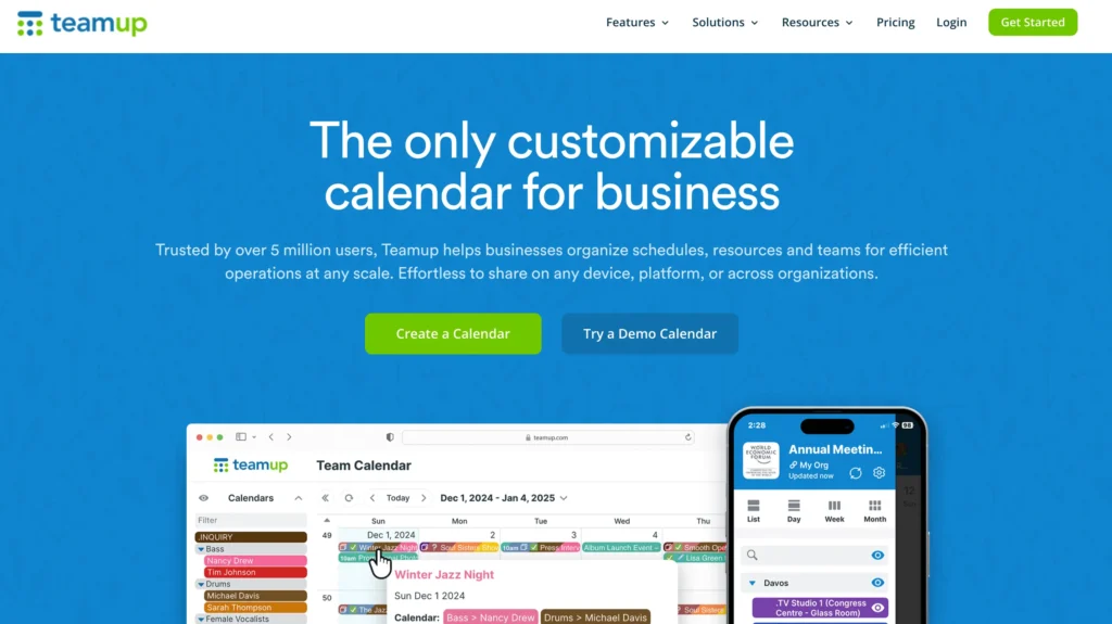 TeamUp — Best for Hybrid Yoga Classes & Online Sessions