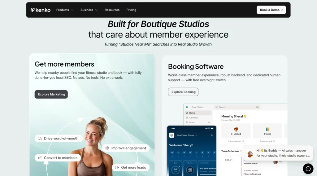 Kenko — Best for Boutique Wellness Studio Simplicity