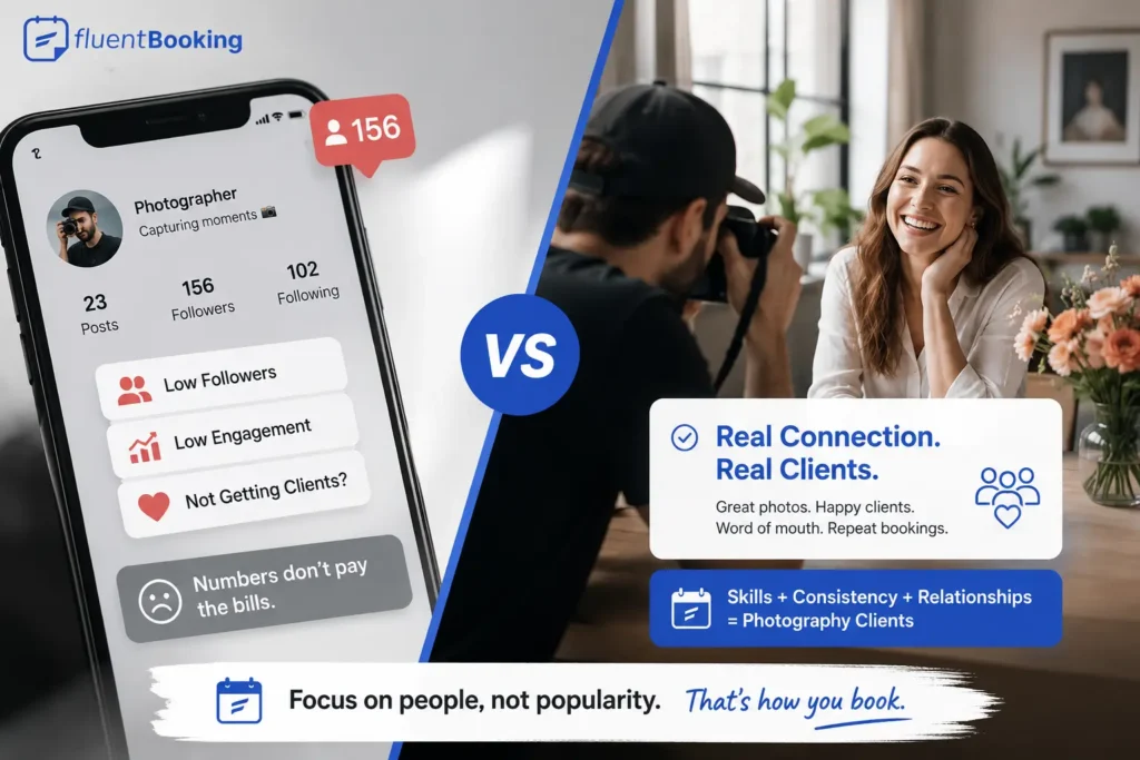 focus on real people to get your first photography client 