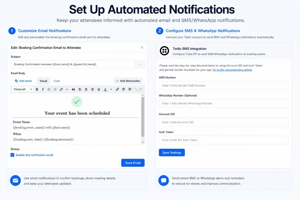 set automated notifications for your 
