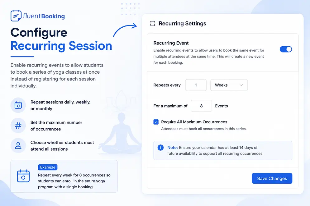 Configure Recurring Session