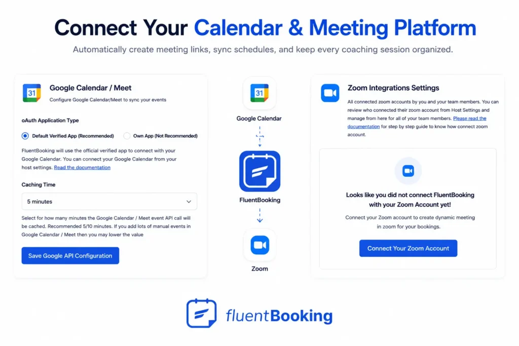sync fluentbooking with your calendar app 