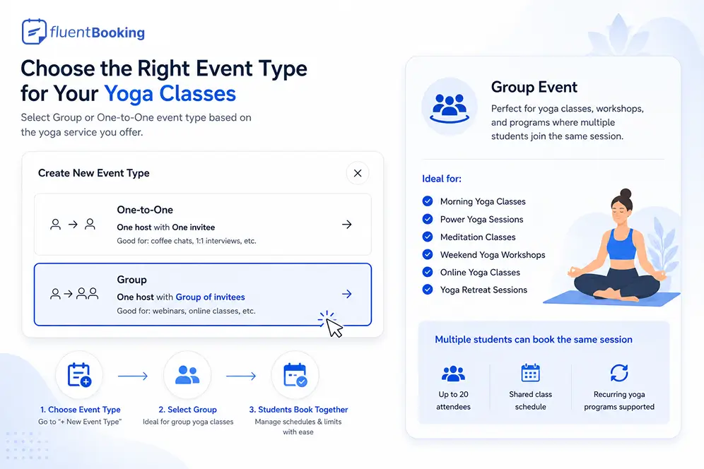 Create Your Yoga Booking Event