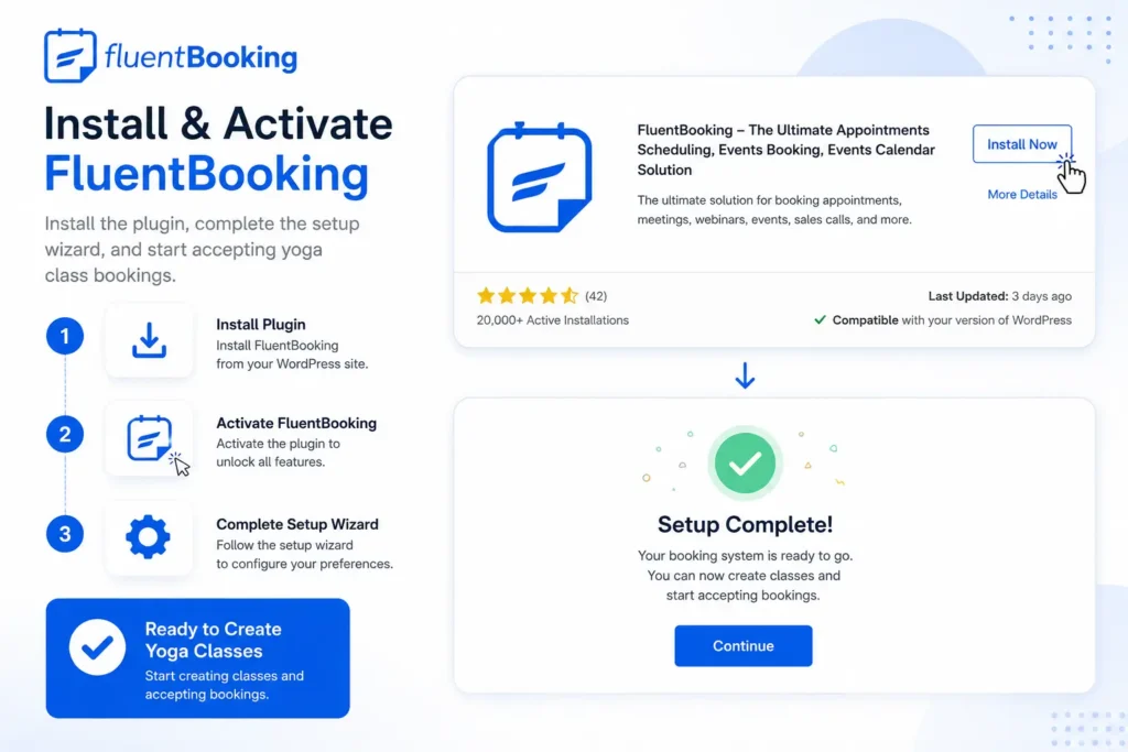 Install and Activate FluentBooking