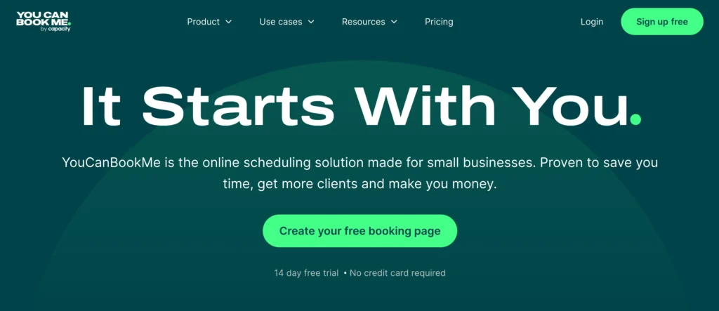 YouCanBookMe — Best for Small Businesses and Freelancers