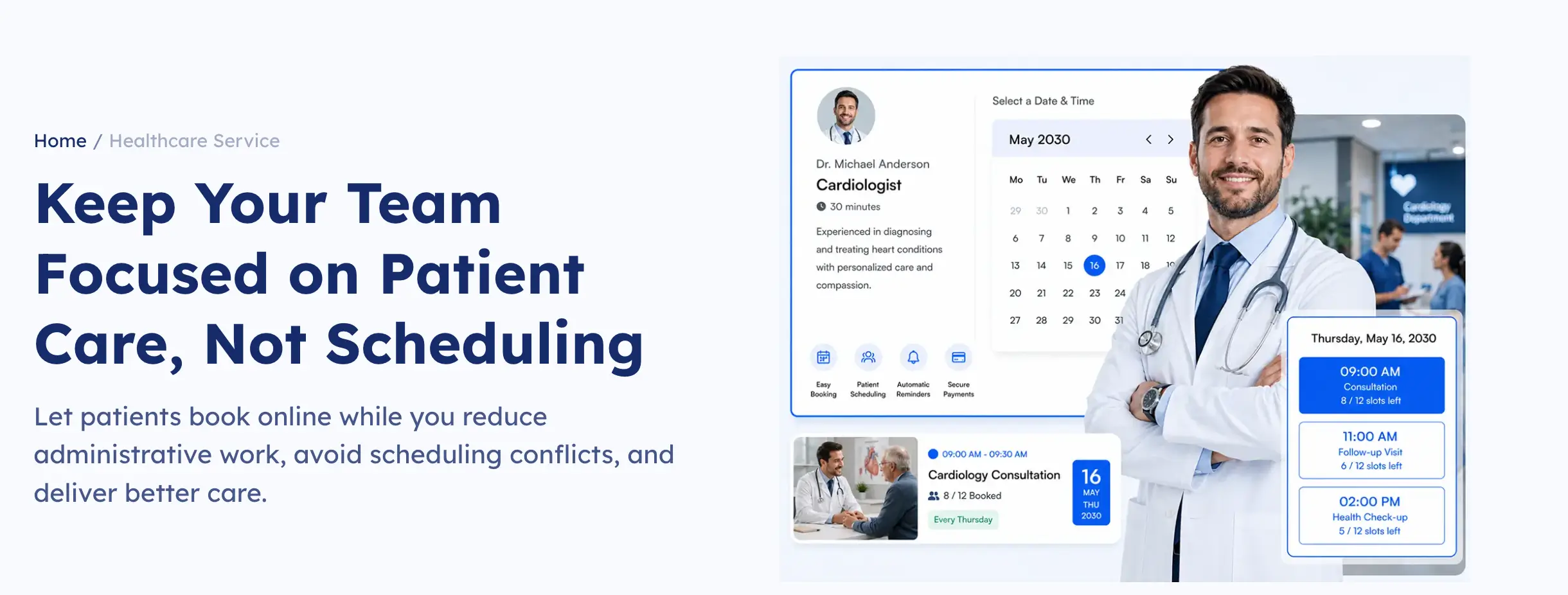 Medical Appointment Scheduling Software for WordPress