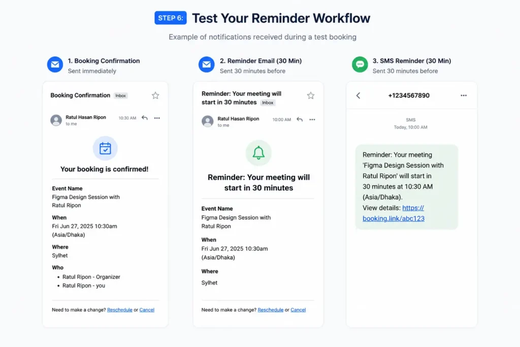 Test Your Reminder Workflow